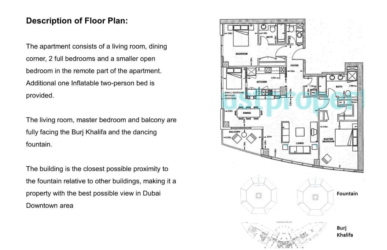 Elite Royal Apartment - Full Burj Khalifa & Fountain View - Brilliant - 2 Bedrooms & 1 Open Bedroom Without Partition Dubaï Extérieur photo